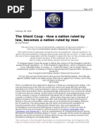 02-28-08 OEN-The Silent Coup - How A Nation Ruled by Law, Be