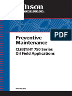 Allison HT 750 DR Preventive Maintenance Oil Field Applications