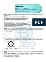 CINEMÁTICA - LISTA 5 - A9-Vetores - A10-Cinem - Vetorial e A11-Comp - Mov. - Plataforma FINAL