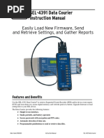 SEL-4391 Data Courier Instruction Manual: Easily Load New Firmware, Send and Retrieve Settings, and Gather Reports