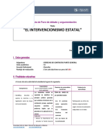 Guía Foro de Debate y Argumentación DERECHO DE CONTRATOS PARTE GENERAL