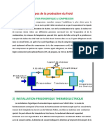 Différents Types de La Production Du Froid