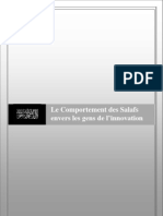 Le Comportement Des Salafs Envers Les Gens de L'innovation
