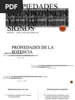 Propiedades de La Potencia y Ley de Signos