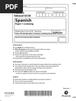 Spanish: Pearson Edexcel GCSE