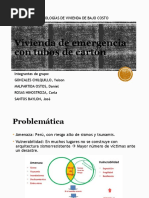 Vivienda de Emergencia Con Tubos de Cartón