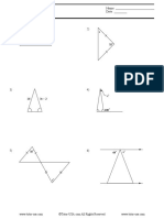 Name: Geometry Date: The Isosceles Triangle Theorems Find The Value of X. 1) 2)