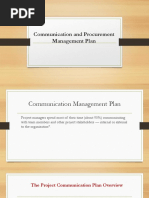 Week 3 - Communication and Procurement Management Plan