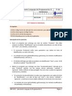 INF-5150 Laboratorio Lenguaje de Programación II P-06: Nombres Matricula