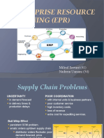 Enterprise Resource Planning (Epr) : Milind Sawant (41) Nadeem Usmani