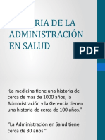 Historia de La Administración en Salud