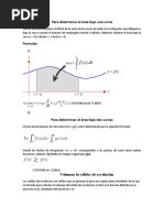 Para Determinar El Área Bajo Una Curva