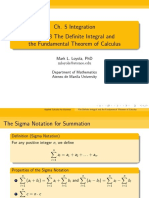 5.3 The Definite Integral and The Fundamental Theorem of Calculus