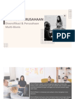 STRATEGI PERUSAHAAN Diversifikasi Perusahaan Multi-Bisnis