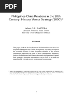 Philippines-China Relations in The 20th Century: History Versus Strategy (2000)