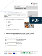 Teste de Avaliação Comunicar em Francês