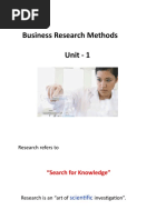 Business Research Methods Unit - 1