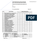 Borang Tahun 5t Mathematic