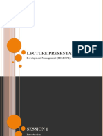 Lecture Presentation: Development Management (PDM 3471)