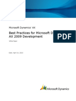 DynamicsAX 2009 Development Best Practices White Paper