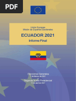 Informe EU Sobre Comicios Ecuador 2021