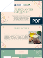 Quimica de Los Alimentos - Emulsificantes Naturales