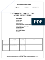 Procedimiento Ensaye en Acero de Refuerzo