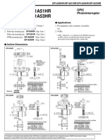 GP1A50HR/GP1A51HR GP1A52HR/GP1A53HR: Opic Photointerrupter