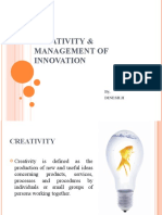 Creativity and Innovation Management