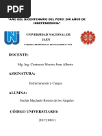 Seclén Machado Rossio, Estructuración y Cargas, S01