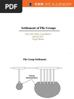 Settlement of Pile Groups