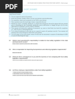 SITXFSA001 - Assessment A - Short Answer - V2-1