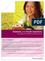 Diabetes and Insulin Injections: Your Kaiser Permanente Care Instructions