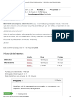 Autoevaluación 2 - Operaciones Unitarias y Procesos Industriales (19005)