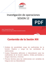 6 Semana SESION - 12 REVISION ANALISIS DE SENSIBILIDAD