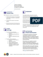 Module 4 - Analysis On The Current State and Vision On The Future State of A Business