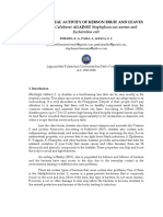 Antibacterial Activity of Kerson Fruit and Leaves (Muntingia Calabura) AGAINST Staphylococcus Aureus and