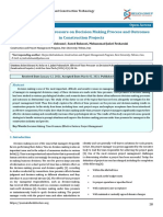 Effects of Time Pressure On Decision Making Process and Outcomes in Construction Projects