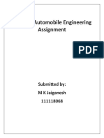 MEPC25 Automobile Engineering Assignment: Submitted By: M K Jaiganesh 111118068