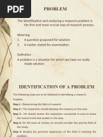 Research Problem