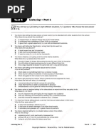 Test 5 Exam Practice Listening