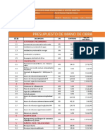 Calculo de Mano de Obra - Jharol Damian Salgado - Curso de Costos y Presupuesto-Costos Directos