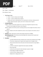 Lesson Plan For CH 11 Lesson 5-7