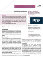 Cervical Cystic Lymphangioma A Case Report