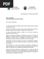 Carta Al Vicario Pastoral 09.20