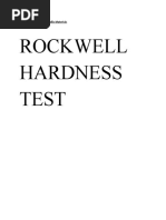 Hardness T Lab Report