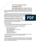 Lesson 10: Laboratory Information Management System