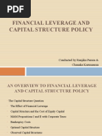 Financial Leverage and Capital Structure Policy: Conducted by Ranjika Perera & Chanaka Karunasena