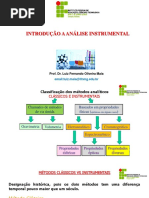 Aula 1 - Introdução A Análise Instrumental