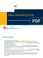 Haas Consulting Club: Interview Preparation Guide & Case Book Compilation